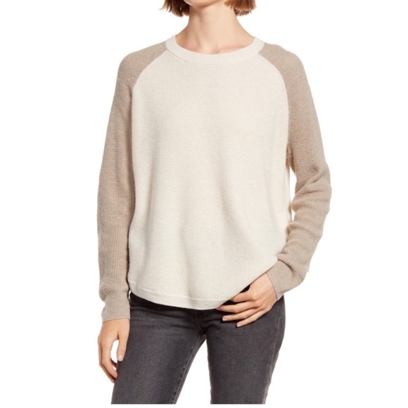 MADEWELL Waffle Knit Raglan Top 🌺IN STORES🌺 - Picture 1 of 5